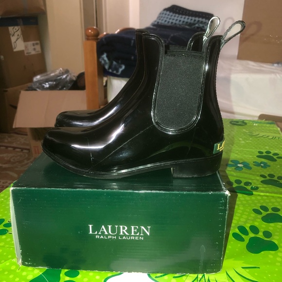 Lauren Ralph lauren tally Bo RAI 6 women's black boots - Picture 8 of 11